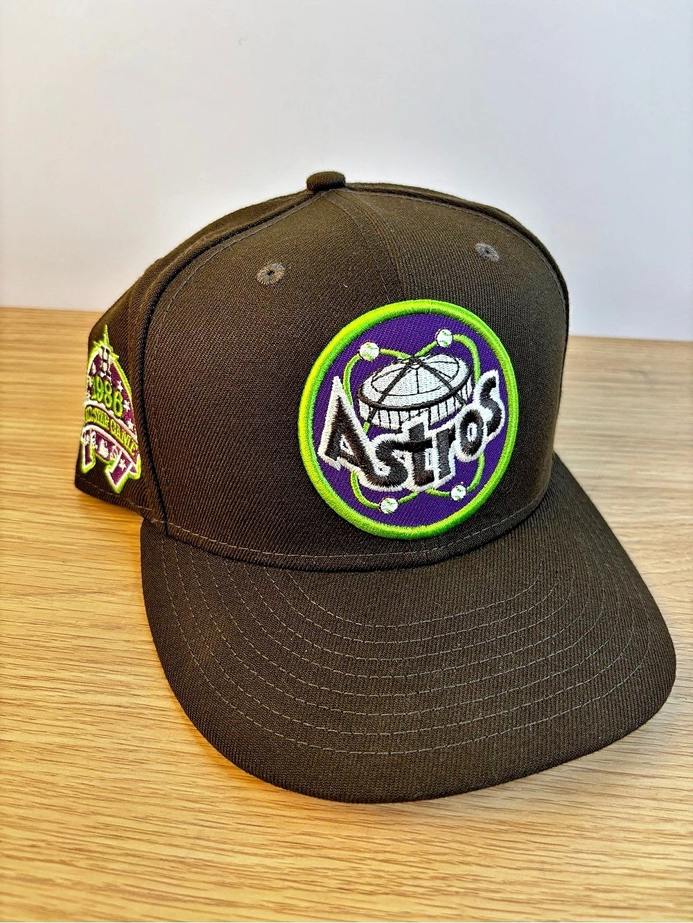 New Era Houston Harvest Astros Retro 1986 All-Star Game 59FIFTY Brown/Purpl